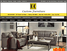 Tablet Screenshot of kandkfurniture.com